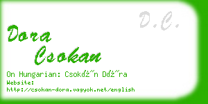 dora csokan business card